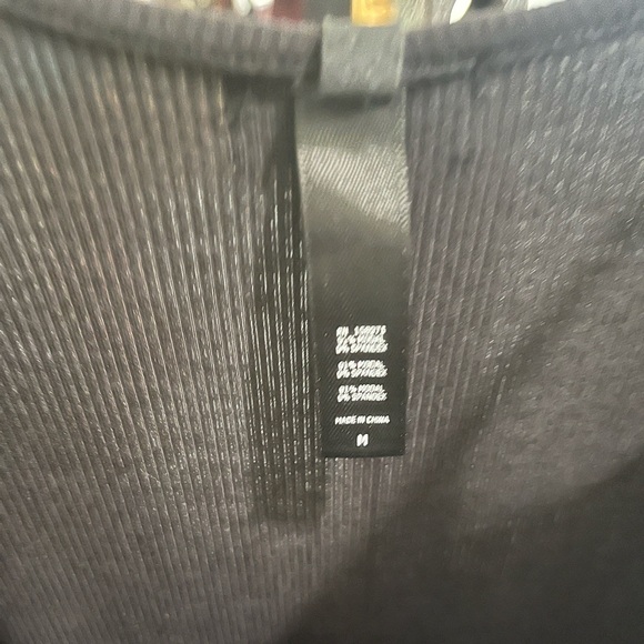 SKIMS ONYX SOFT RIBBED LOUNGE MAXI SLIP DRESS NWT SIZE MEDIUM - Picture 7 of 16